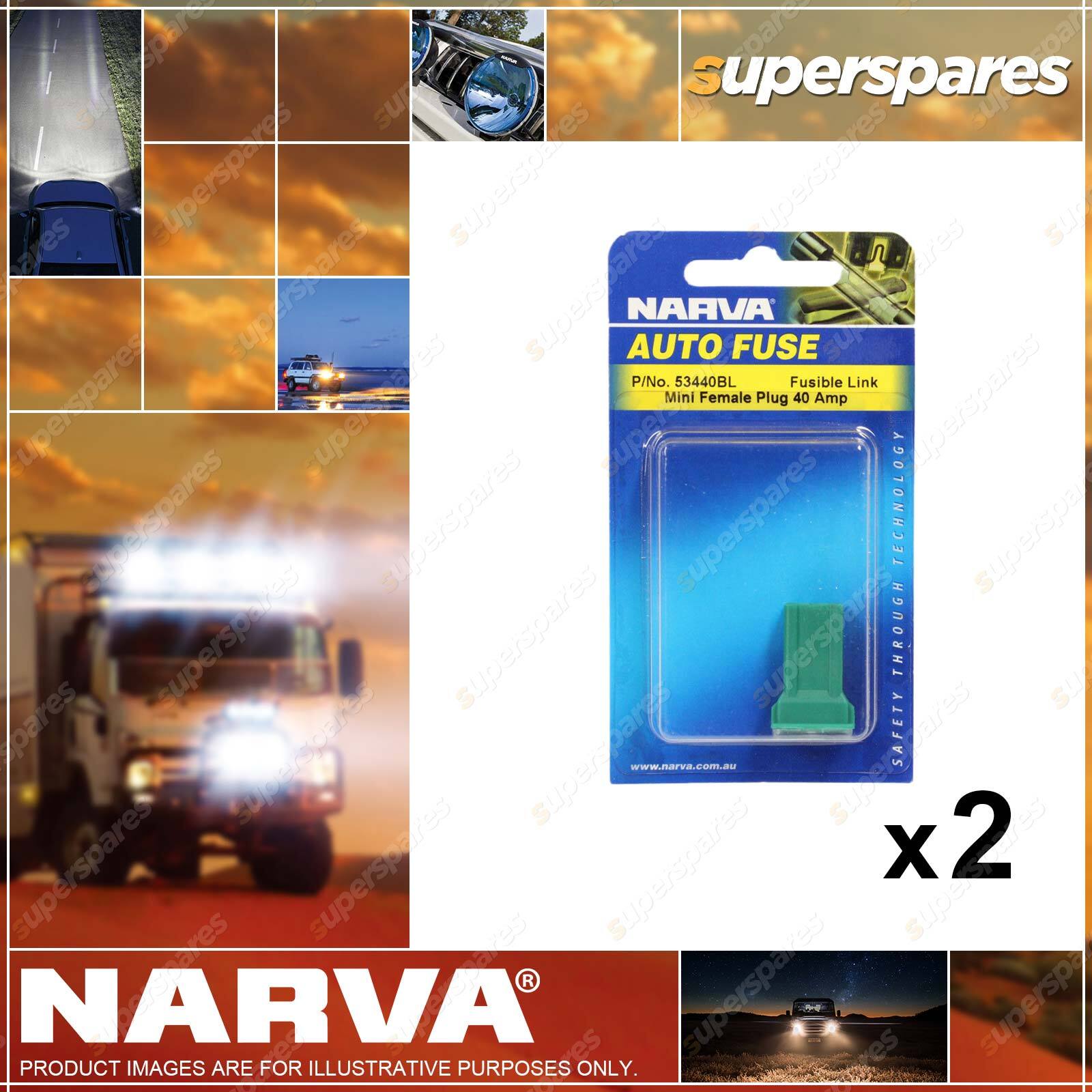 Narva Mini Female Fuse Link Plug In Type 1 40 Amp 53440BL 2 x Blister