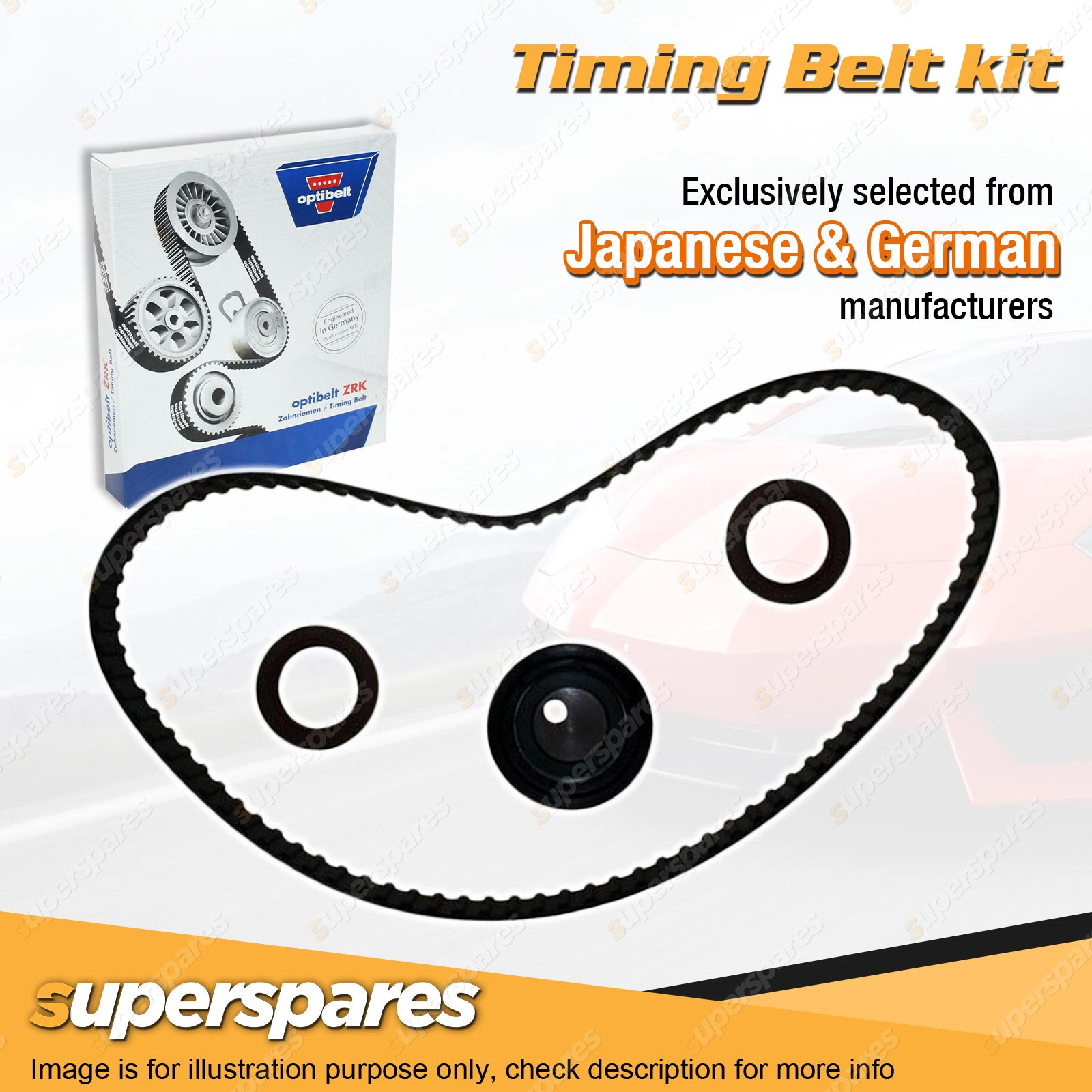 Timing Belt Kit for Holden Barina MB ML MF MH Drover G13BA G13A 1.3L SQ