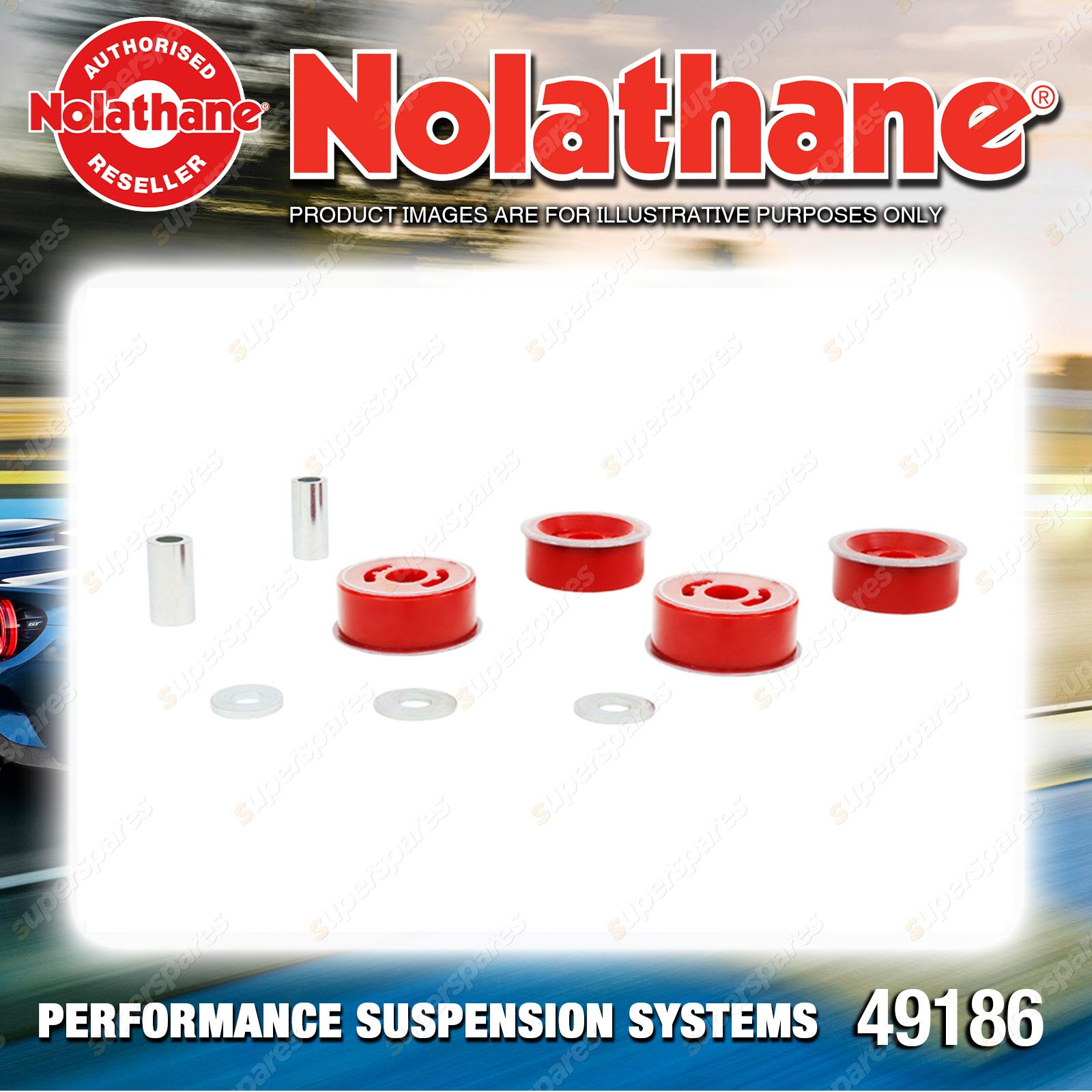 Rear Differential mount front bush 49186 for Ford Fairlane Falcon LTD BA BF FG Nolathane