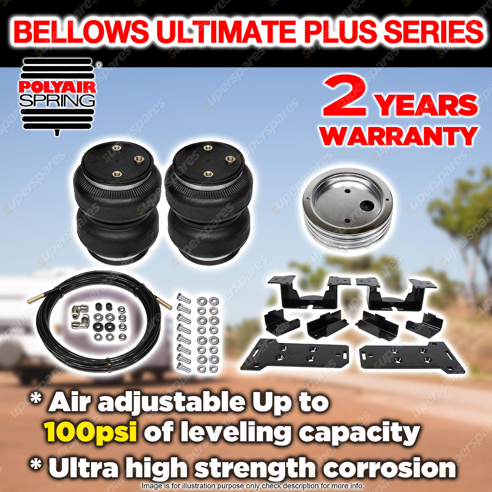 Polyair Bellows Ultimate Plus Air Bag Suspension Kit for Ford F150
