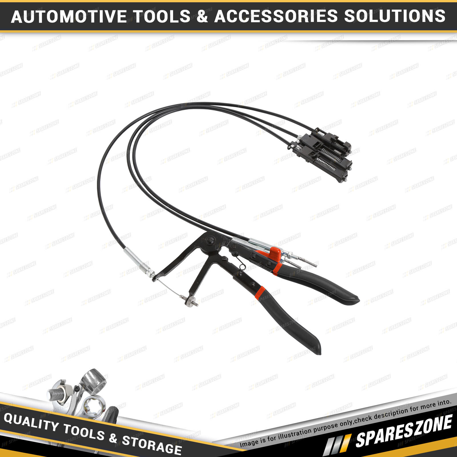 PK Tool Hose Clamp Pliers with Interchangeable Bowden Cables 630660mm