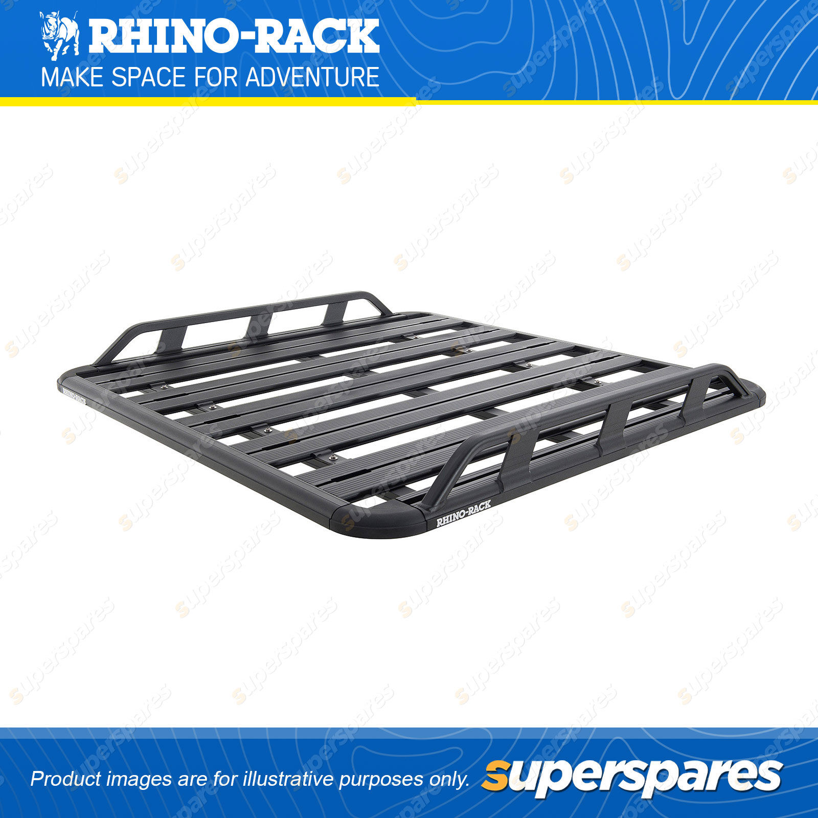 Rinok Raca Rhino Rack Pioneer 4 Tradie 45110B - 1328x1376mm Includes Cross Bars ...
