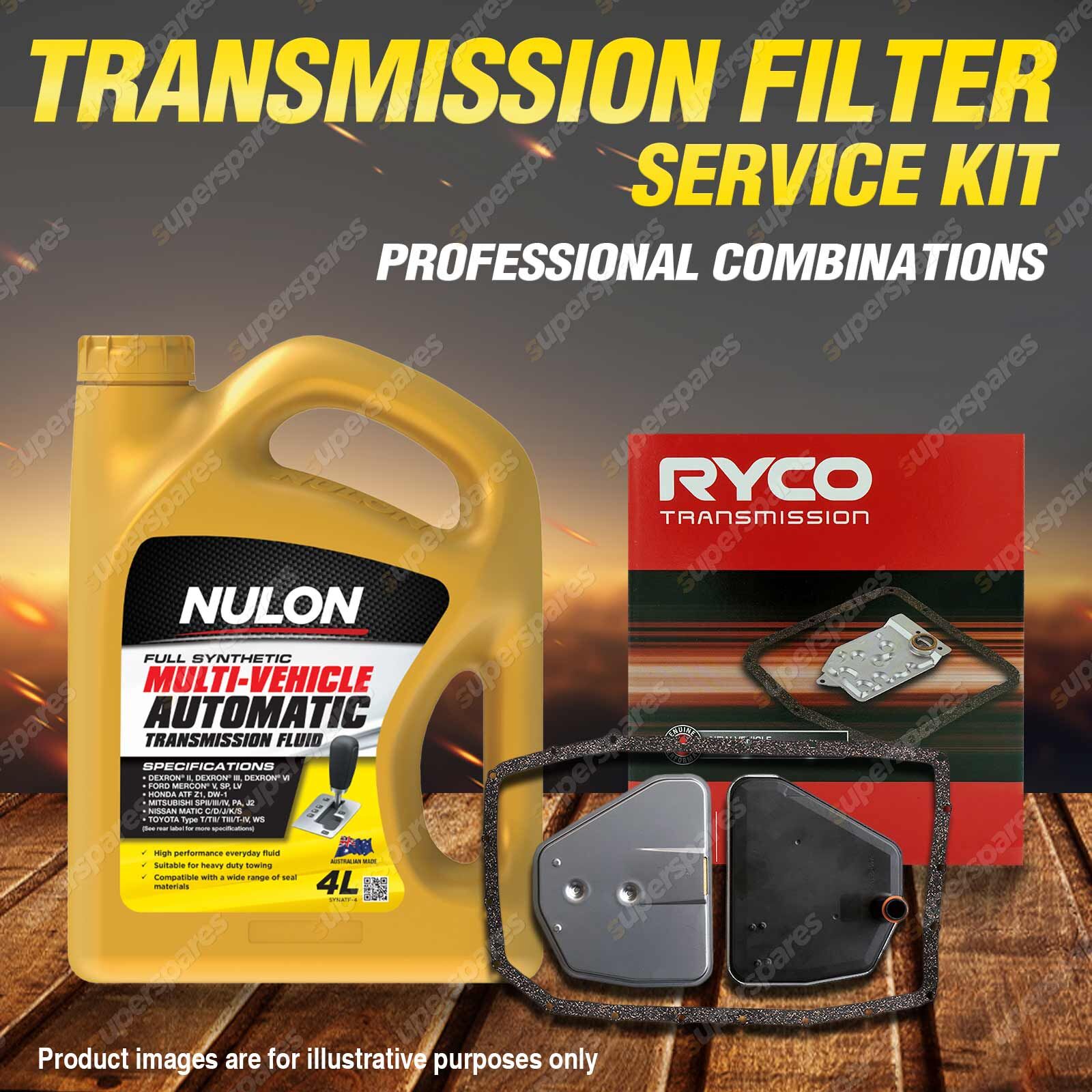 Ryco Transmission Filter + SYN Fluid Kit for Bmw X3 E83 X5 E53 Metal Pan TD