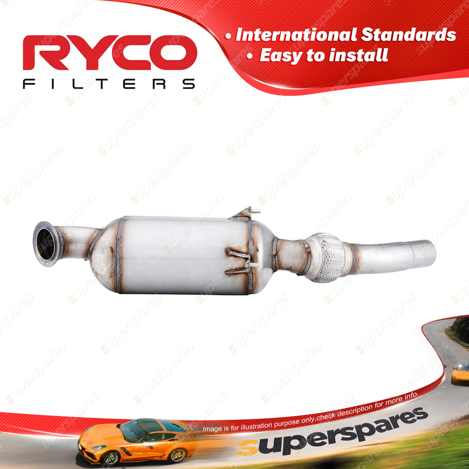 Ryco Diesel Particulate Filter for BMW X3 E83 2.0 sd 130kW 09/2007-08/2008