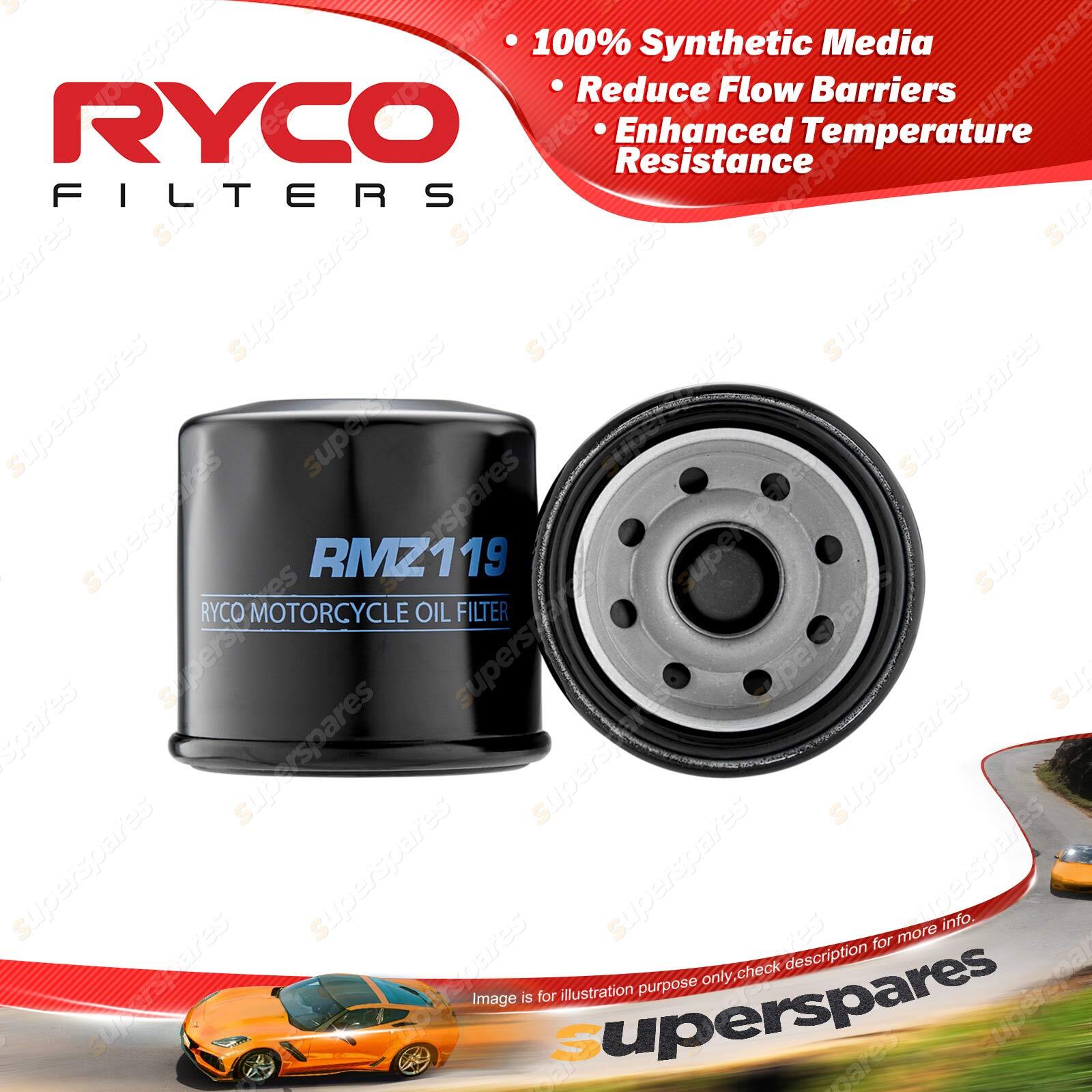 Ryco Motorcycle Oil Filter for Kawasaki EX300 EX500 EN500 KLE500