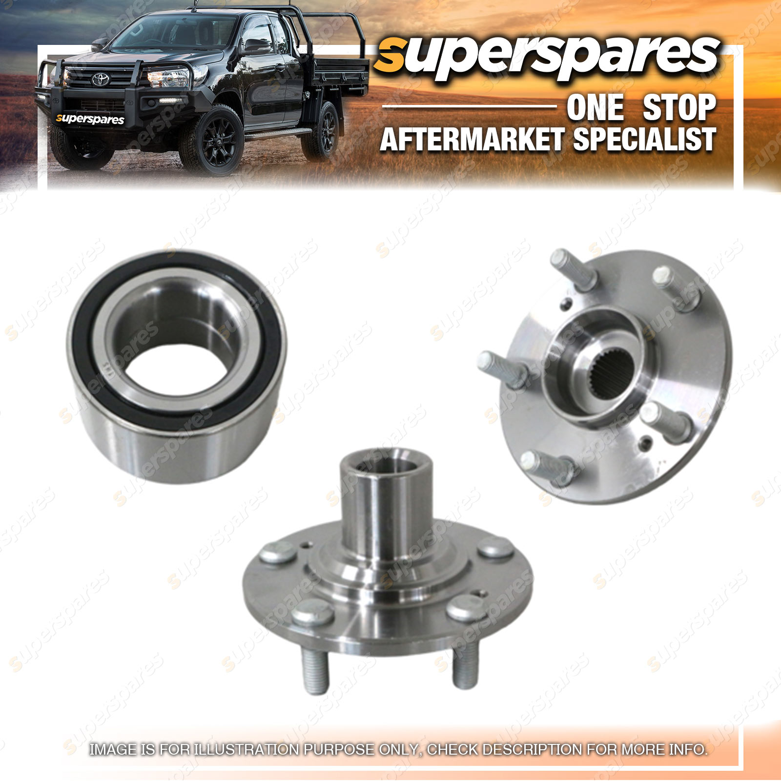 Superspares Front Wheel Hub Bearing for Honda Civic FD FN 02/200601/2012
