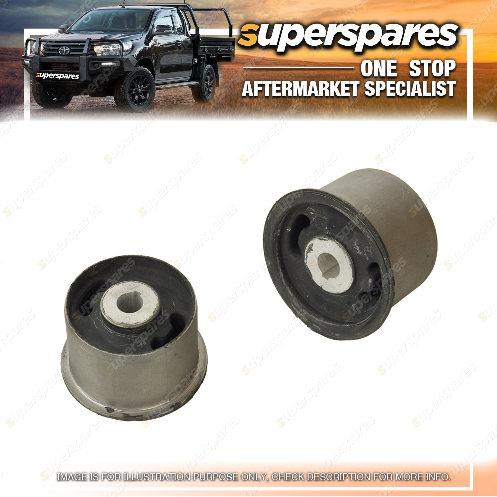 Superspares LH OR RH Diff Mount Bush for Ford Falcon BA 20022005