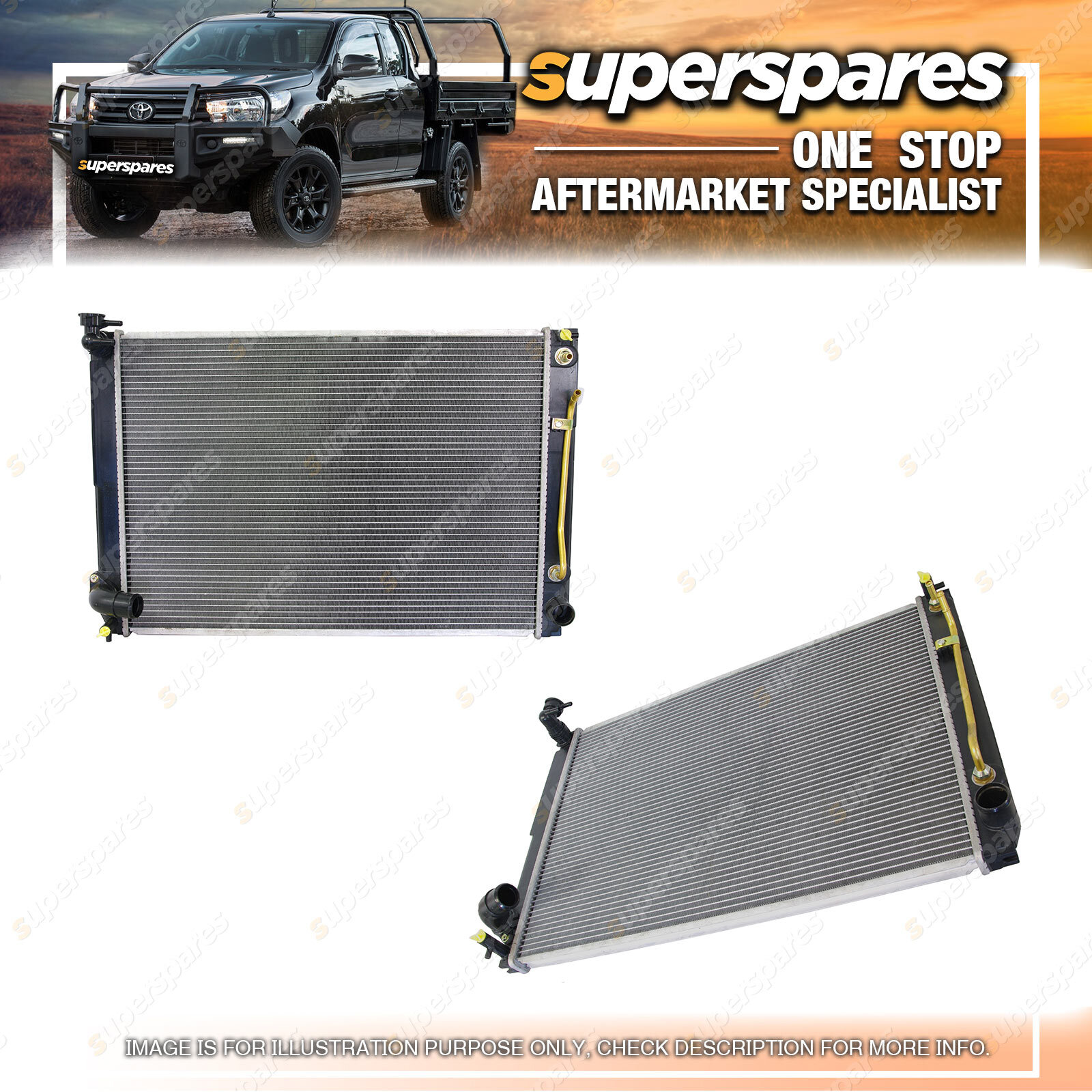 Superspares Radiator for Lexus Rx350 GSU35R 3.5 Litre V6 Petrol Auto 2Grfe