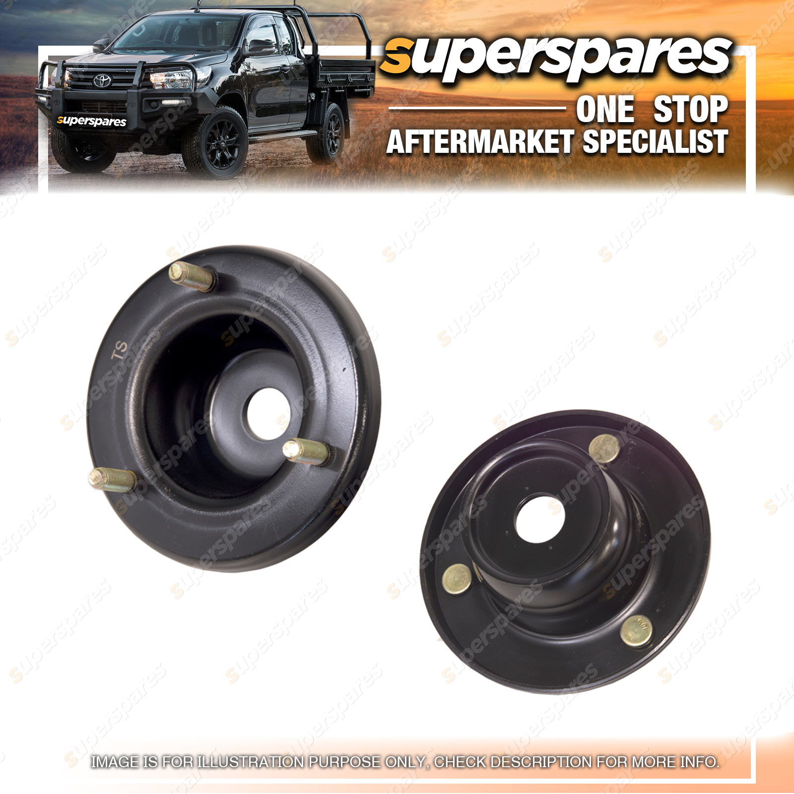 Superspares Front Strut Mount for Mitsubishi Pajero NM NP 05/200010/2006