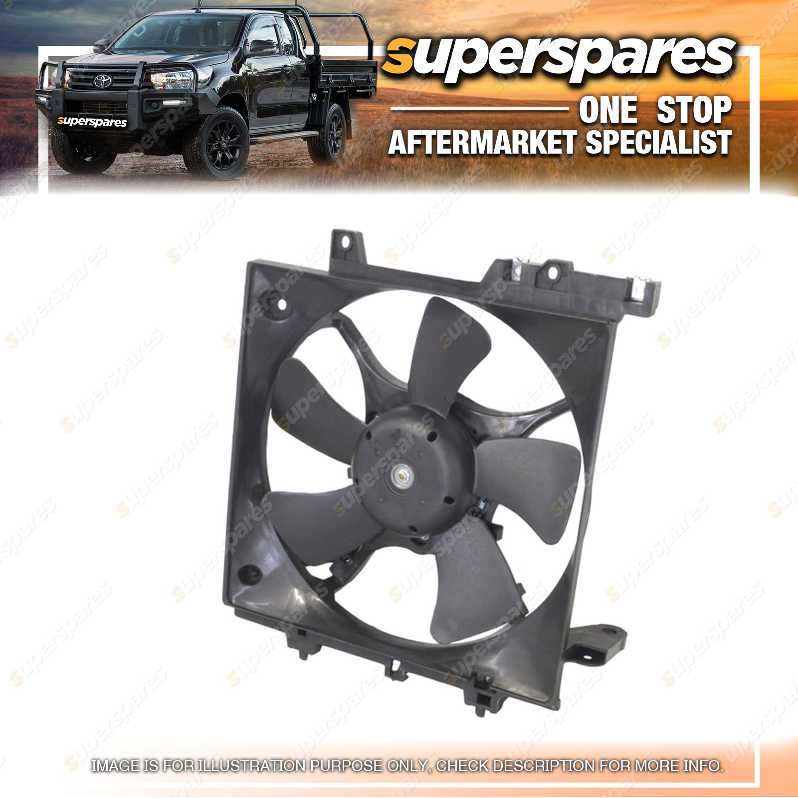 Superspares Radiator Fan for Subaru Impreza GD 10 / 2000 - 10 / 2002