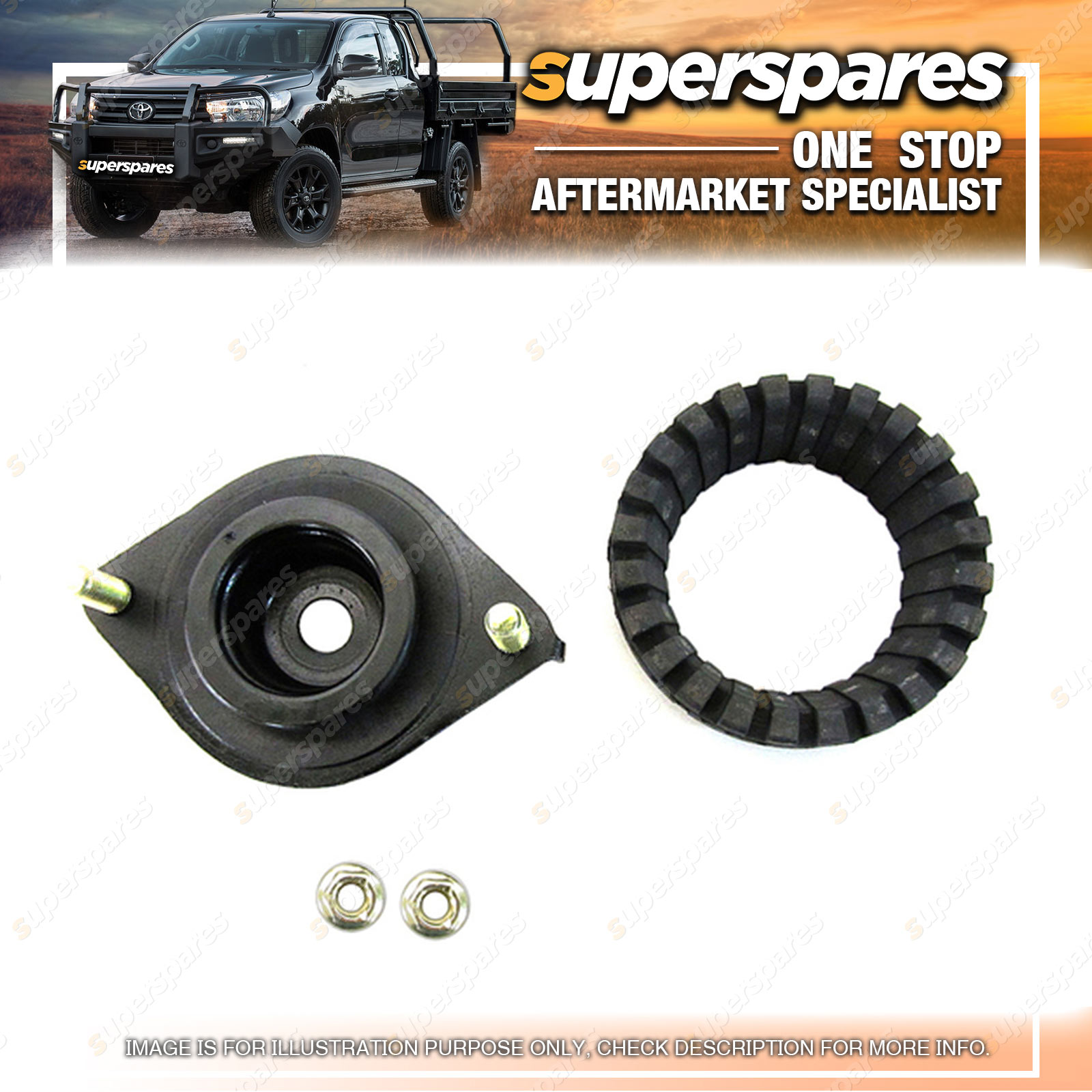 Superspares Rear Strut Mount for Subaru Outback BH 10/1998 08/2003