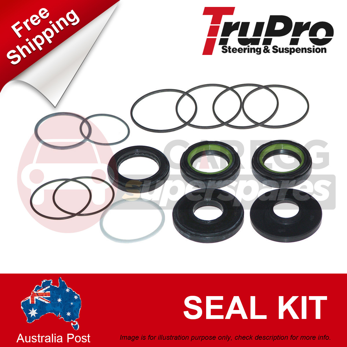 Power Steering Pump Seal Kit for JEEP Wrangler TJ 11/1996-12/1999 - TruPro