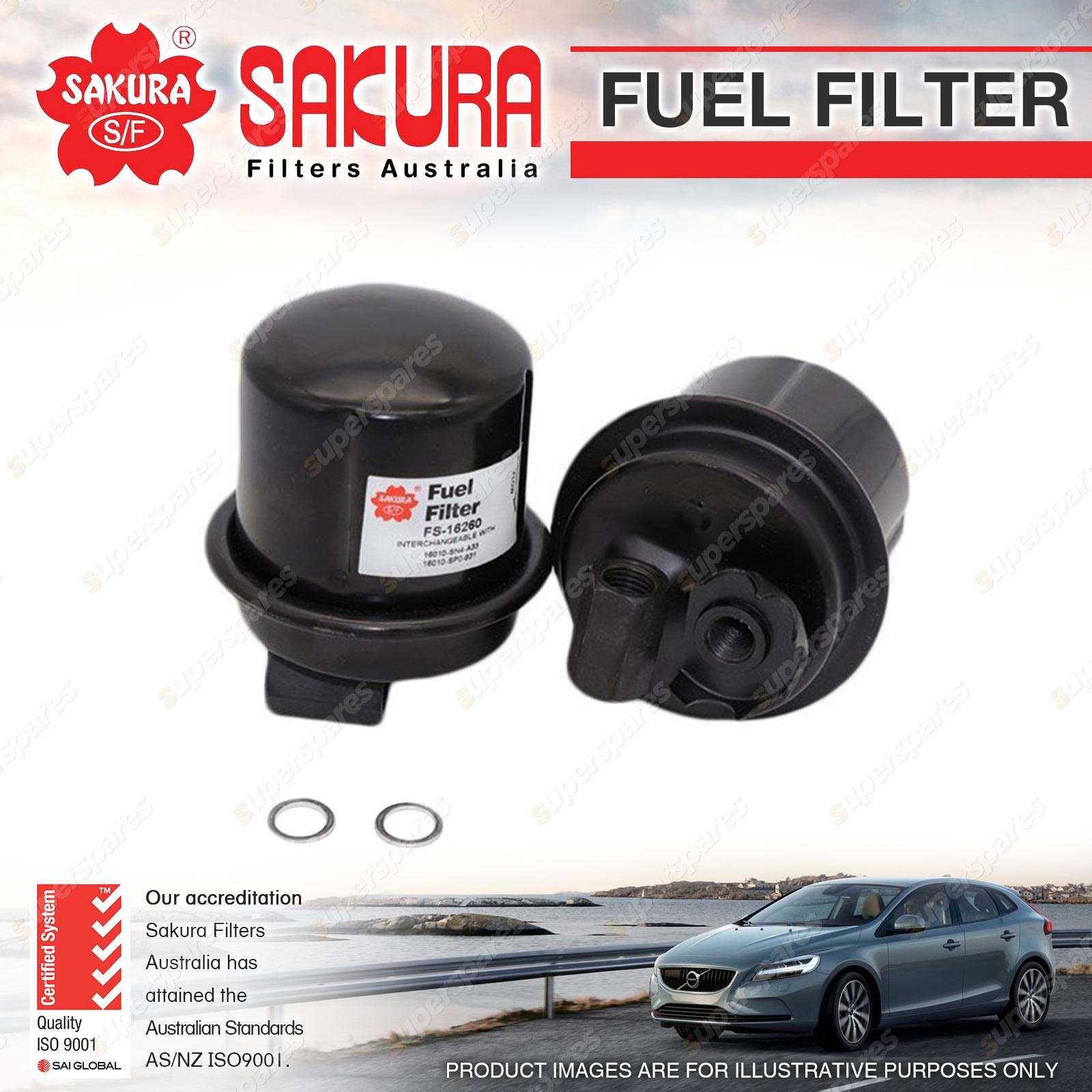 Sakura Fuel Filter for Honda Accord CA CB CC Civic EG EK CRX EG Legend
