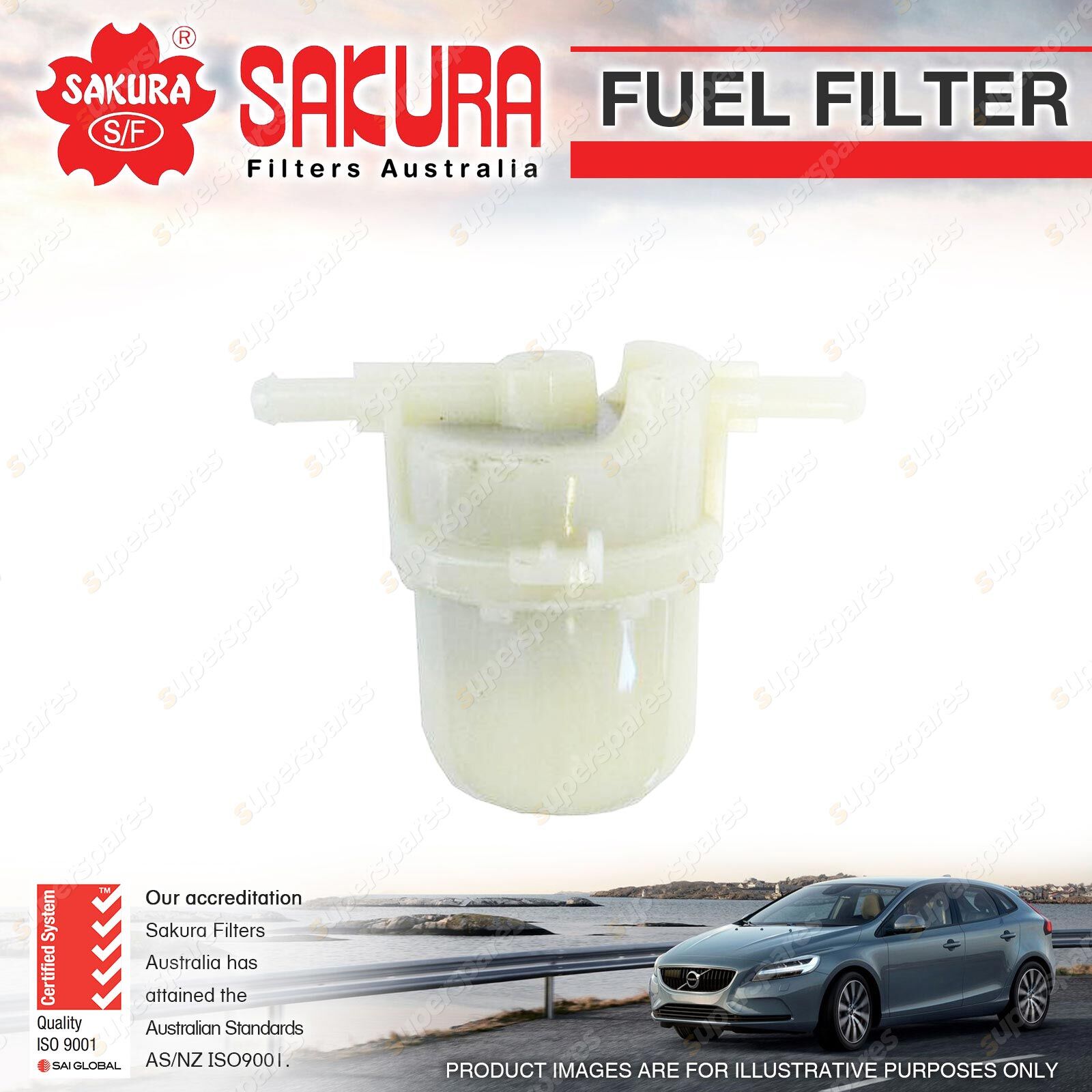 Sakura Fuel Filter for Holden Barina MB ML 4Cyl 1.3L Petrol G13A 19851988