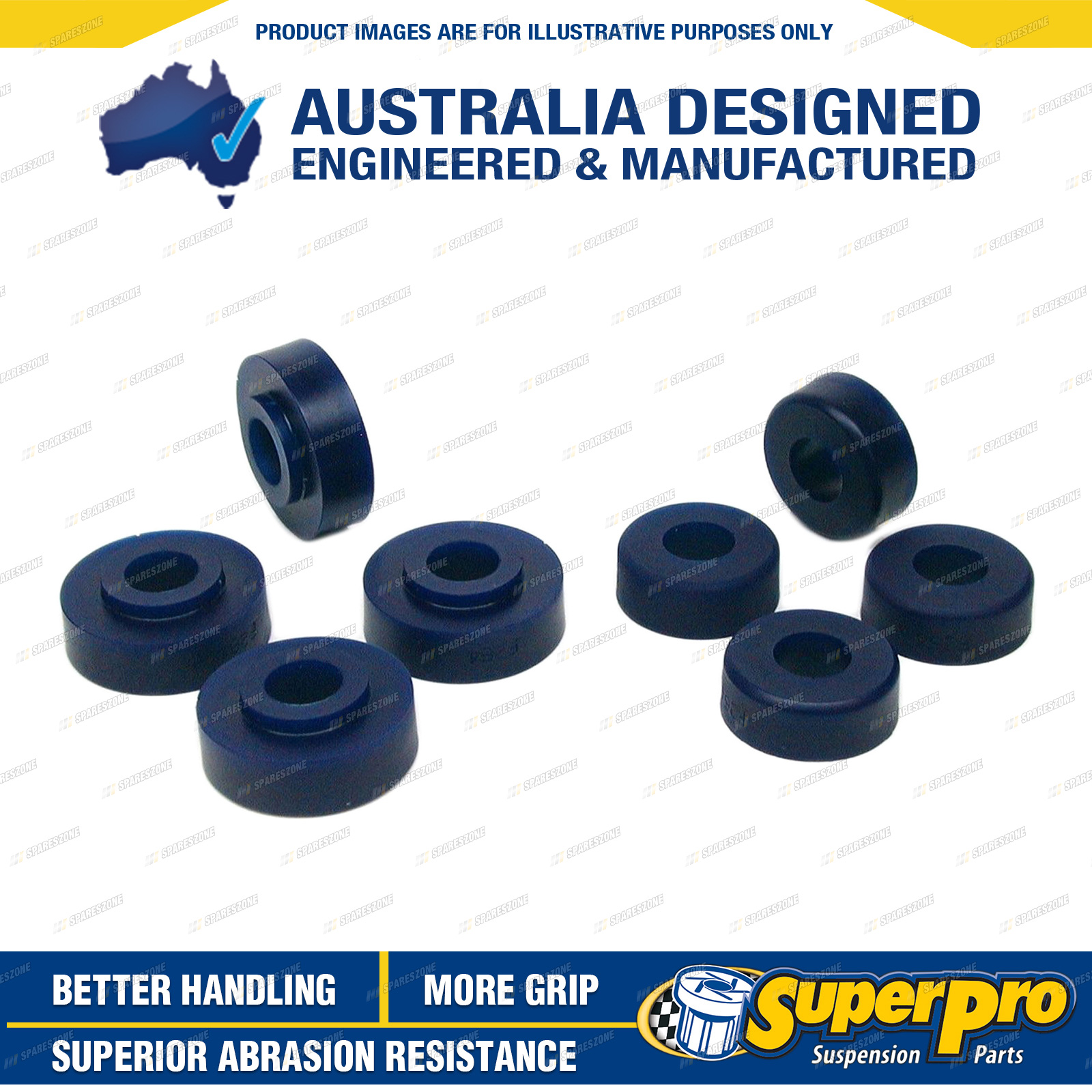 Superpro Front Crossmember To Chassis Mount Bush Kit for Holden Torana