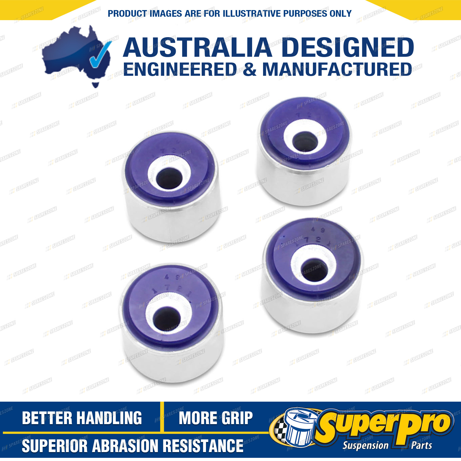 Front Radius Arm To Diff Mount Bush Kit Extra for Nissan Patrol Y60 GQ