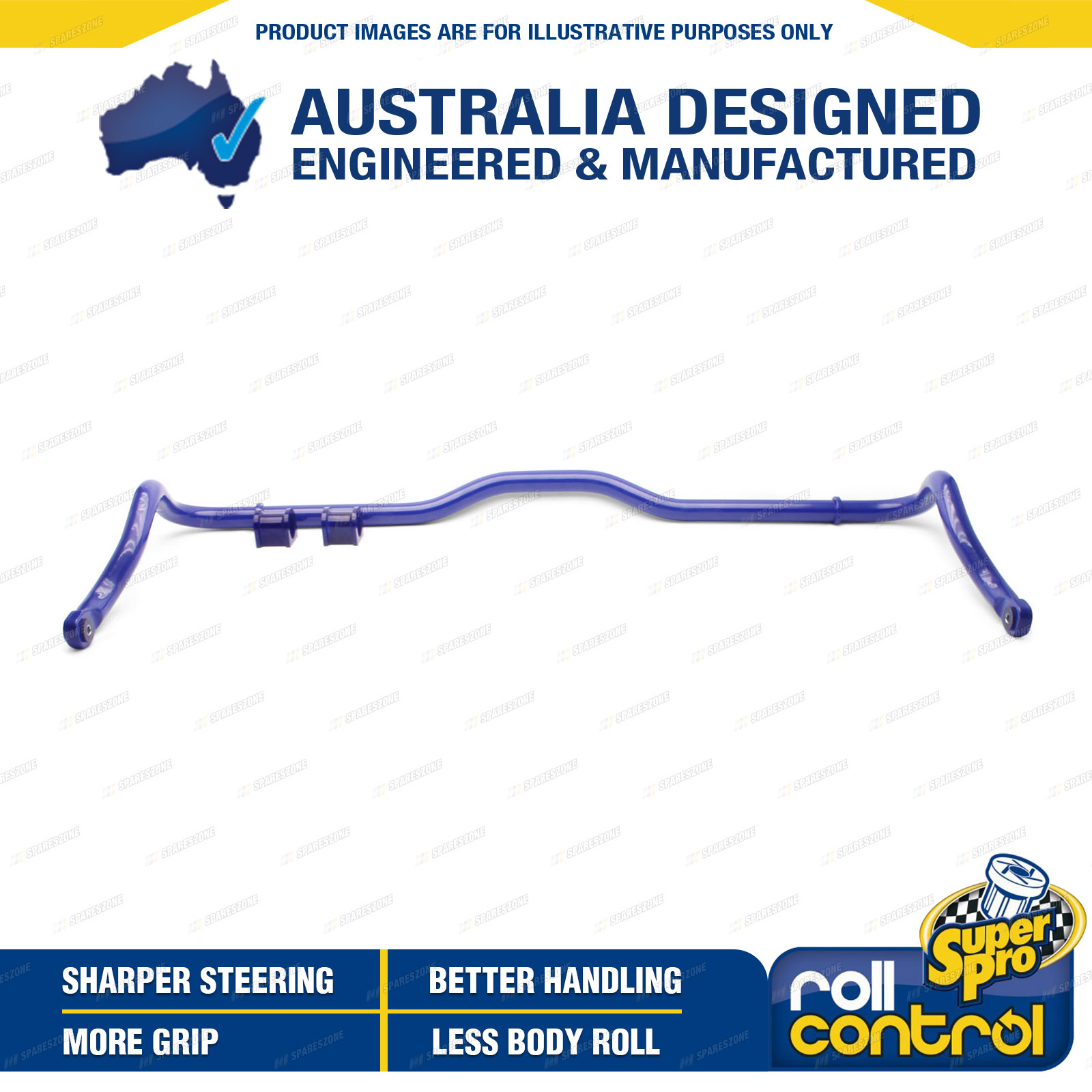 Rear 33mm Extra HD Non Adjustable Sway Bar for Toyota LandCruiser 200