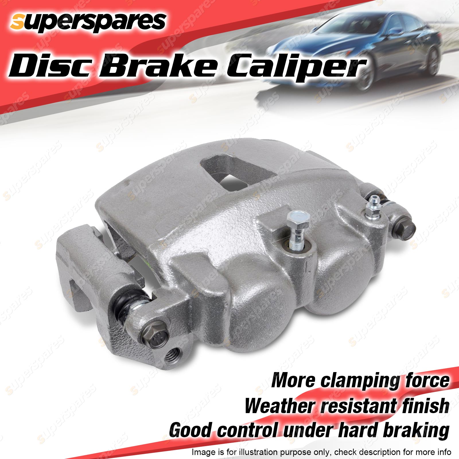 Front Right Brake Caliper Compatible With VW Polo 2001-2009 