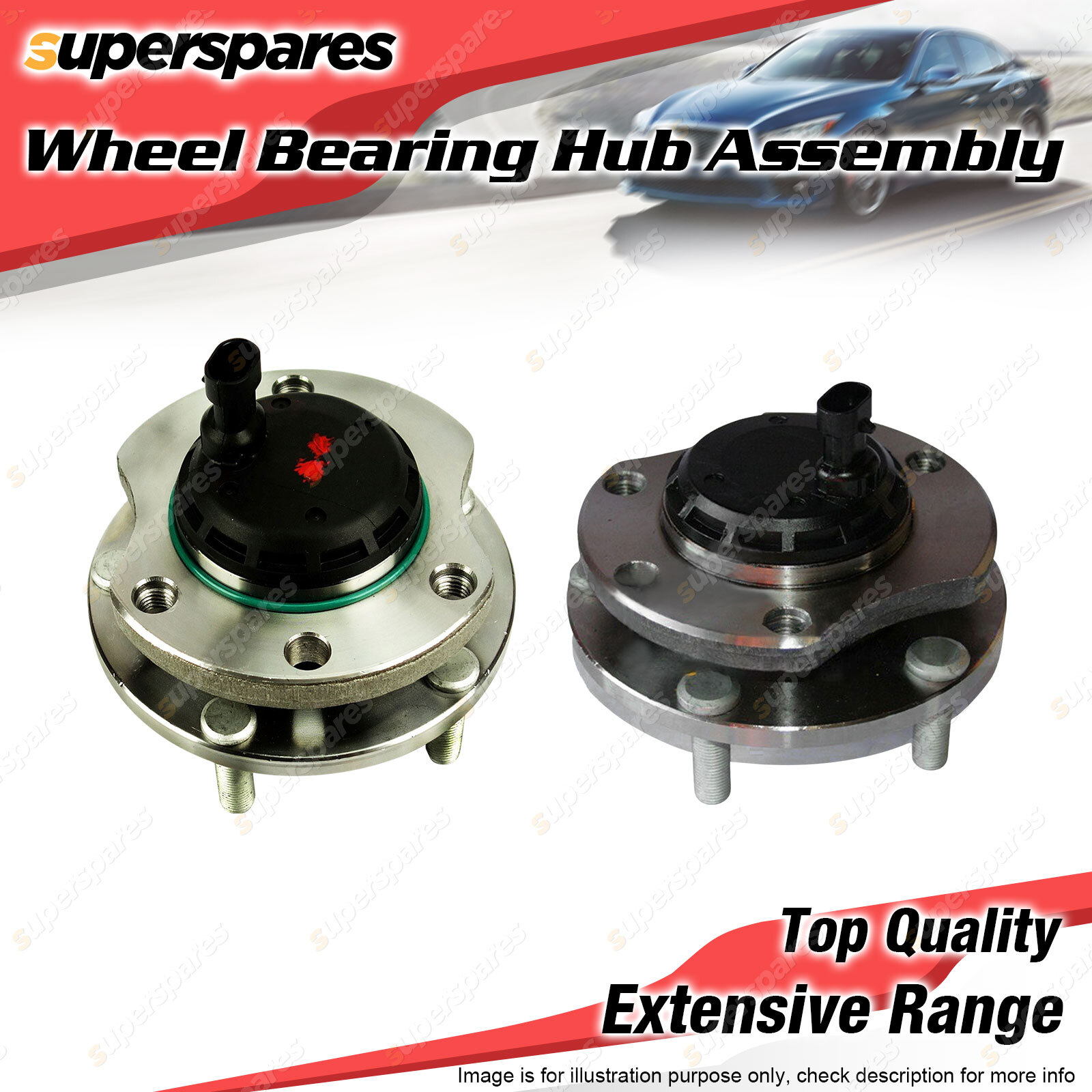 2x Front Wheel Bearing Hub Ass for Holden Berlina Calais Commodore VT