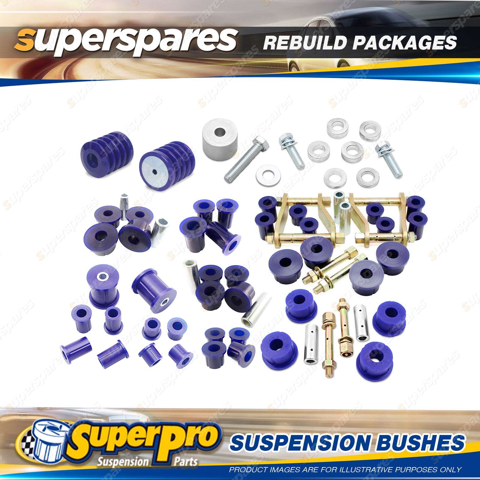 Rear SuperPro Suspenison Bush Kit for Ford Ranger PY P703 2022-On ...