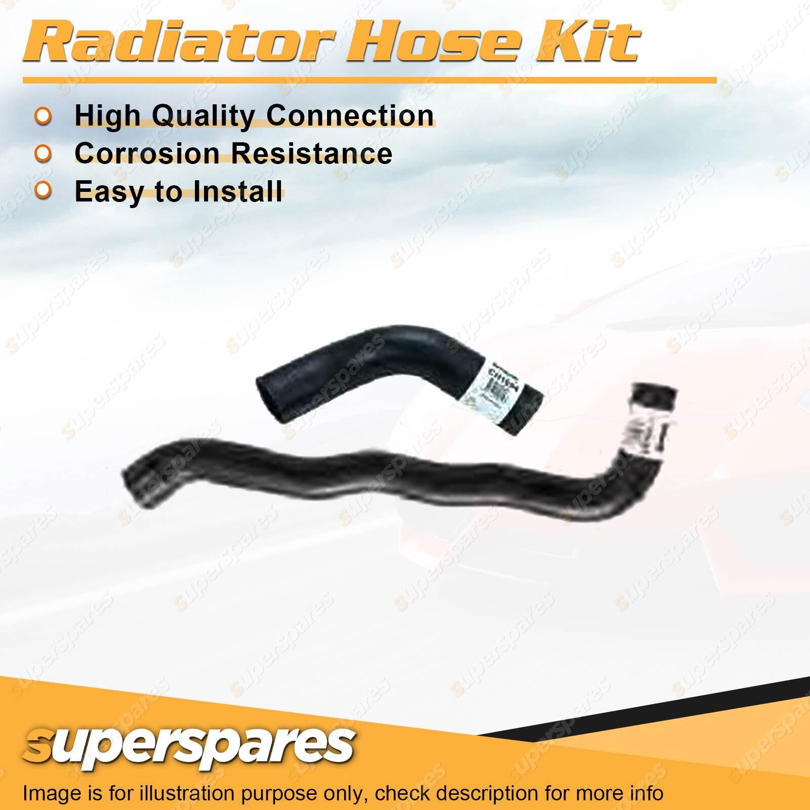 Superspares Radiator Hose Kit for Ford Maverick DA 4.2L TB42 6 cyl 1988