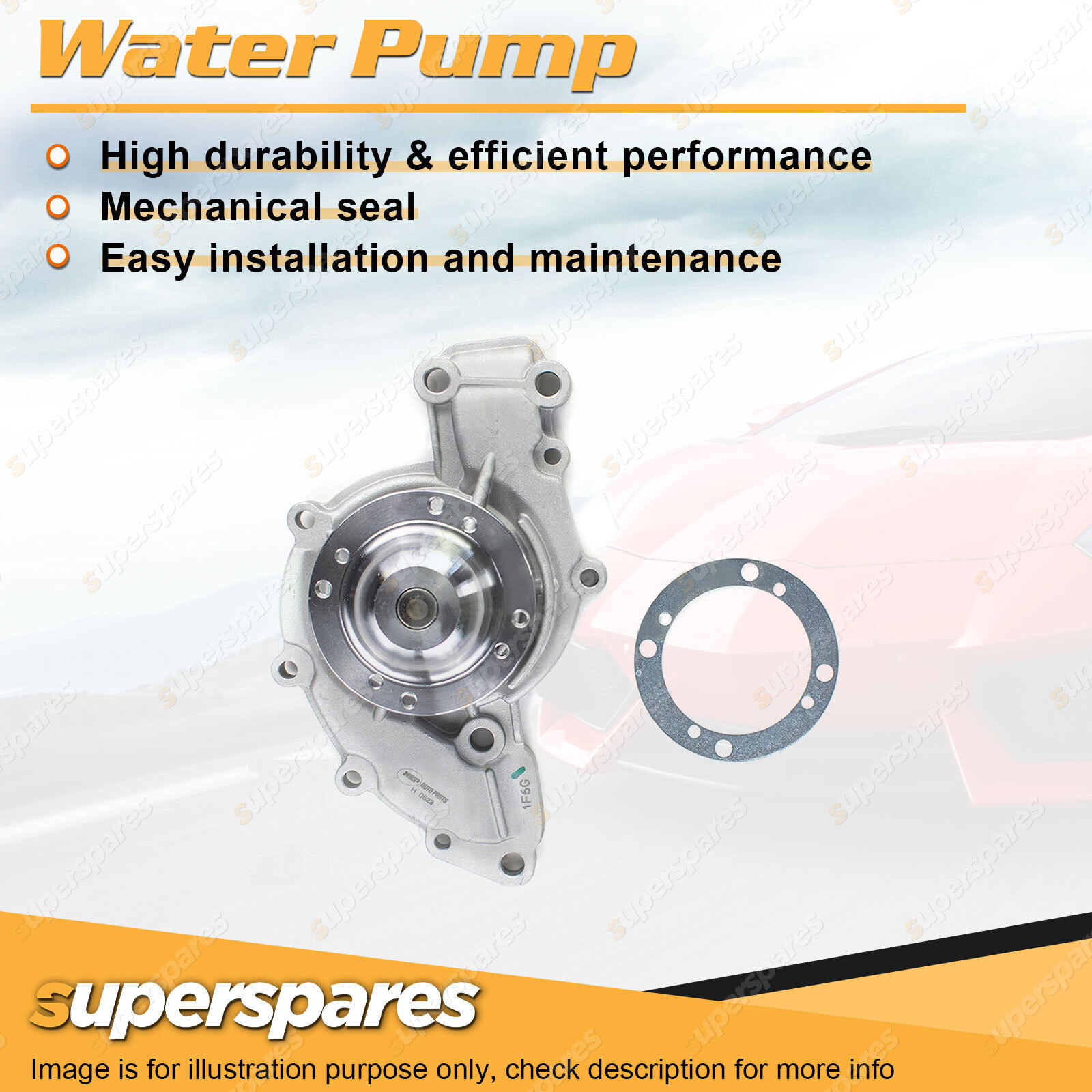 Water Pump for Holden Commodore VN VP VR VX 3.8L BUICK Series1 2 ECOTEC