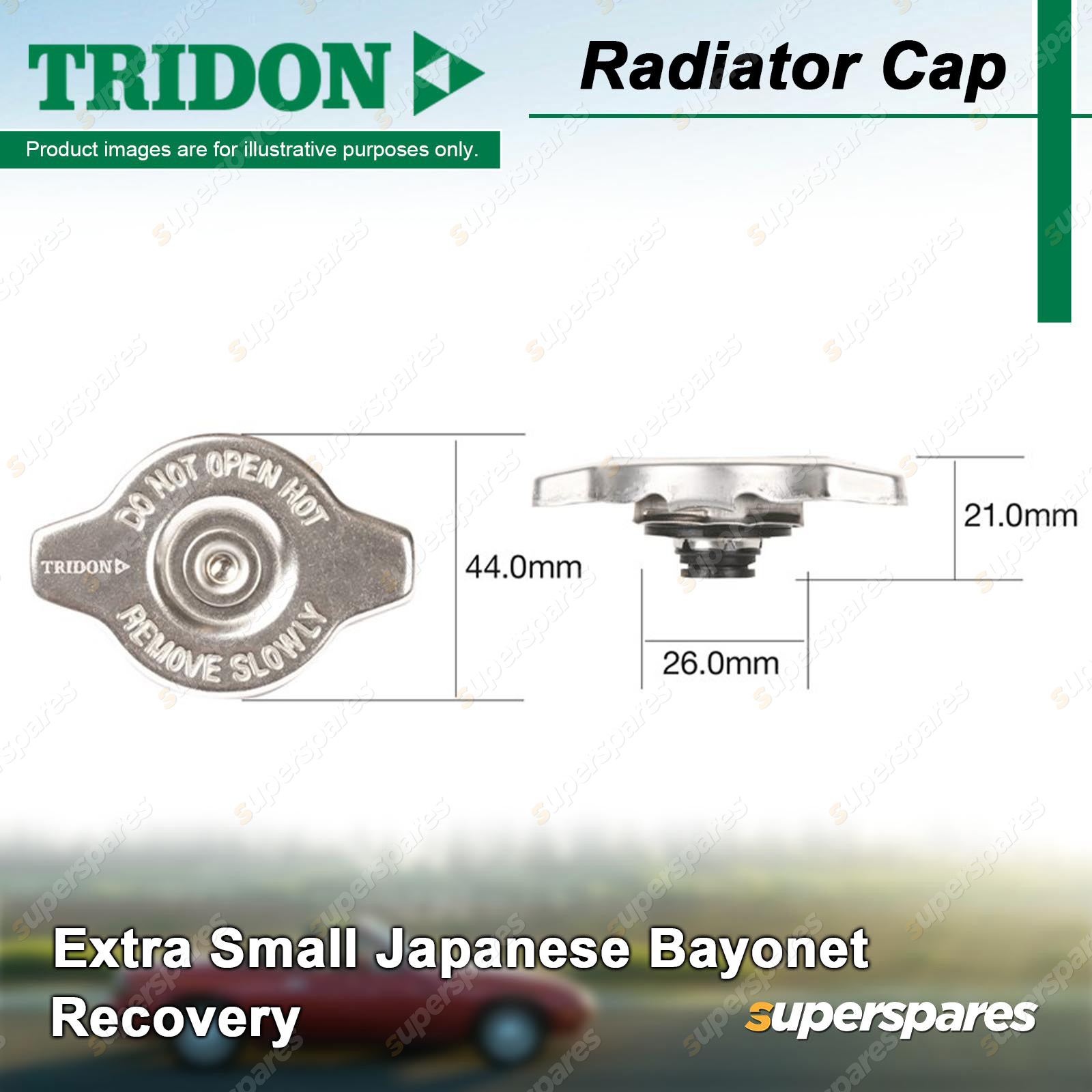 Tridon Radiator Cap for Honda Accord City Civic CR-V CRX HRV Insight Integra