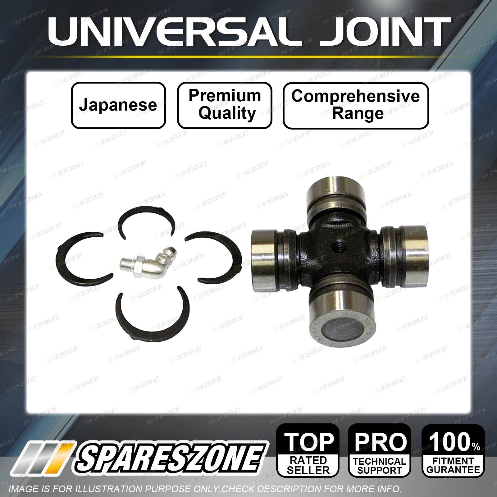 1 x Rear JP Universal Joint for Nissan Navara D21 D22 Pathfinder