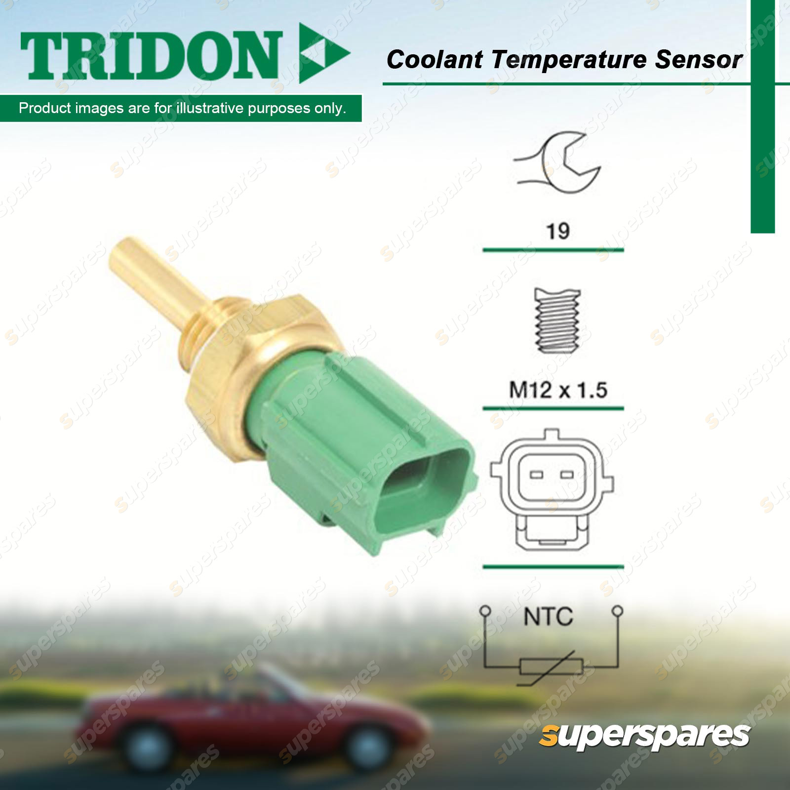 Tridon Coolant Temperature Sensor for Daihatsu Mira Move Rocky Sirion M100  YRV