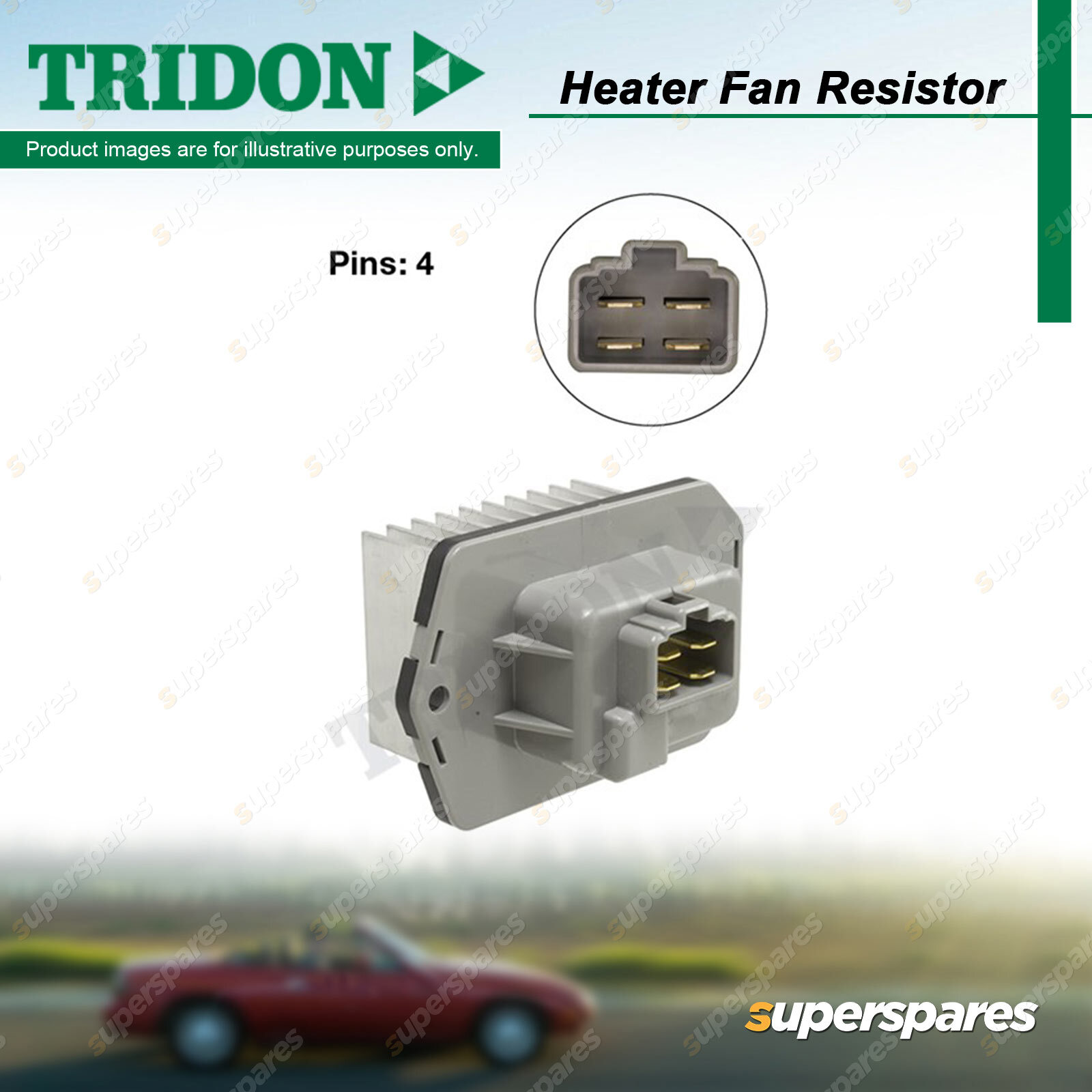 Tridon Rear Blower Heater Fan Resistor for Land Rover Discovery III IV