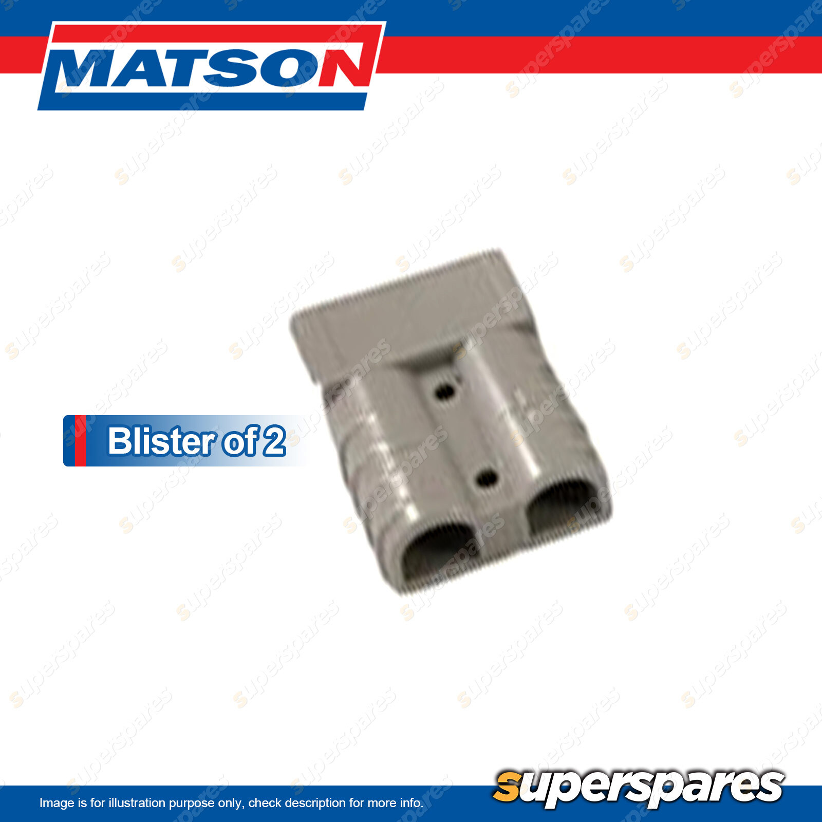 Matson 350 Amp 65mm2 Anderson Type Connectors Lugs Blister of 2
