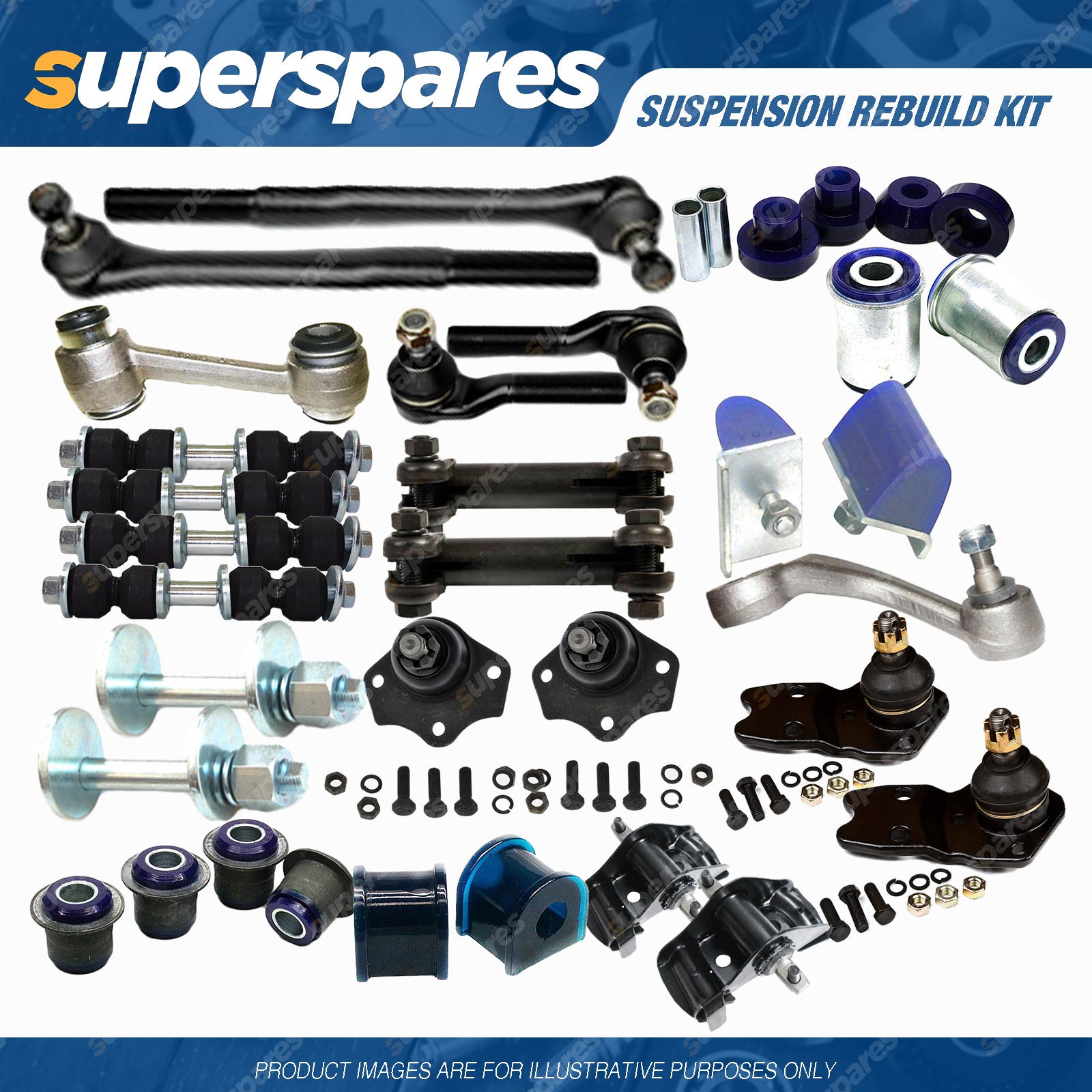 SuperPro Front Sway Bar Link Upper bush Kit FOR Ford F250 4WD