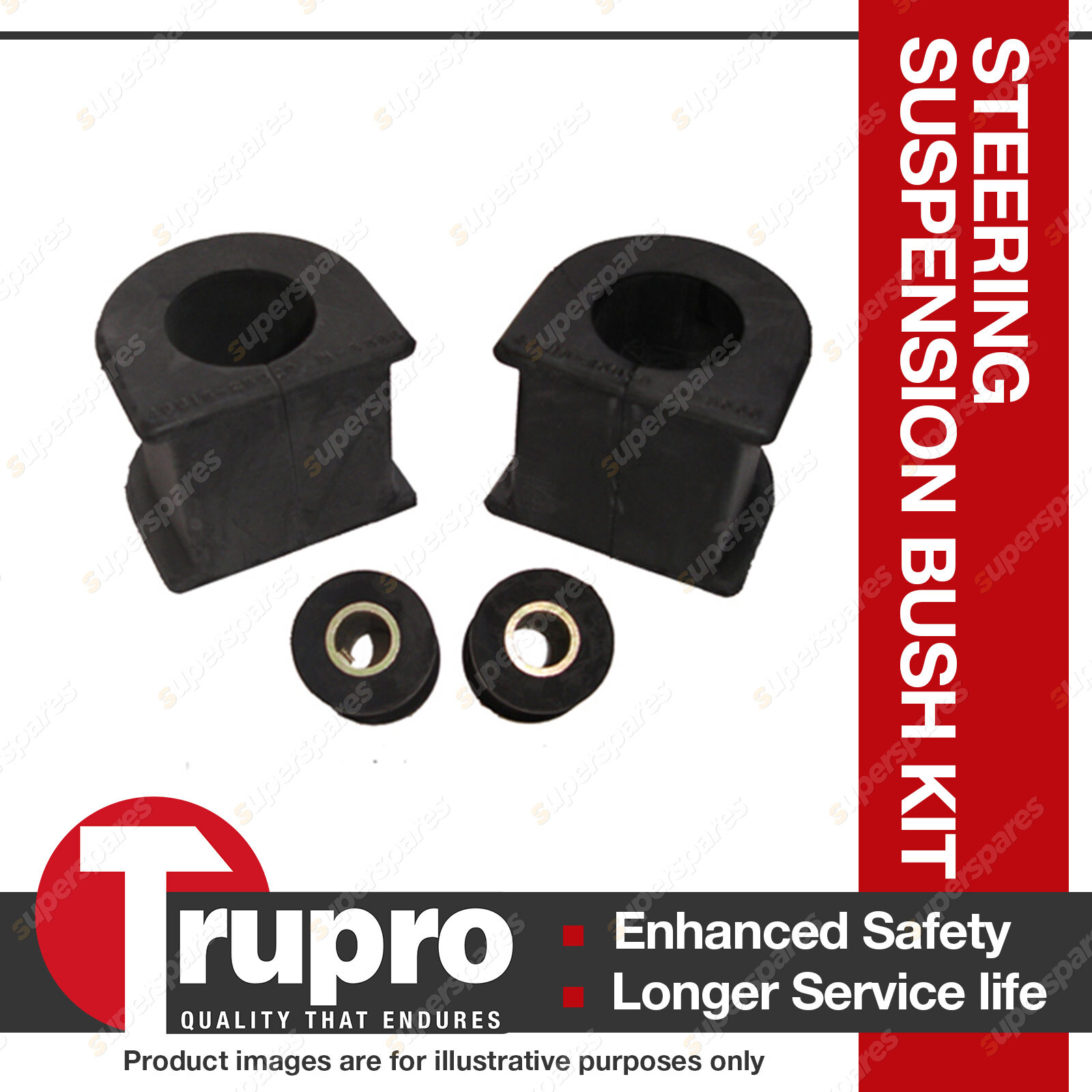 Trupro Rear Sway Bar Bush Kit For Toyota Landcruiser 80 105 Series 25mm ID