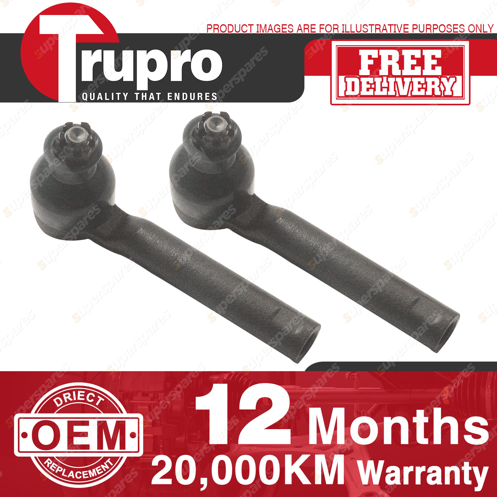 Front Steering Inner Tie Rod Rack End LH RH Each for Forester Legacy Outback