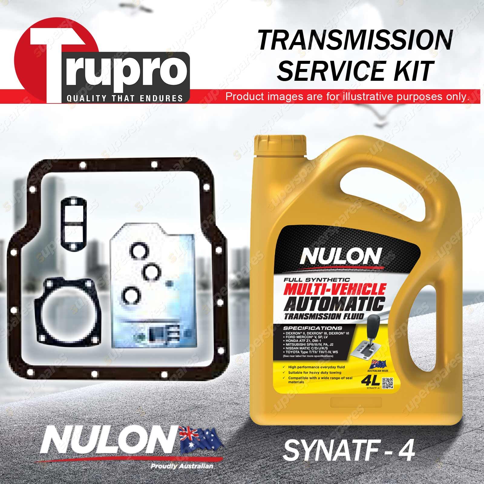 SYNATF Transmission Oil + Filter Service Kit for Holden Bedford CF 4Cyl