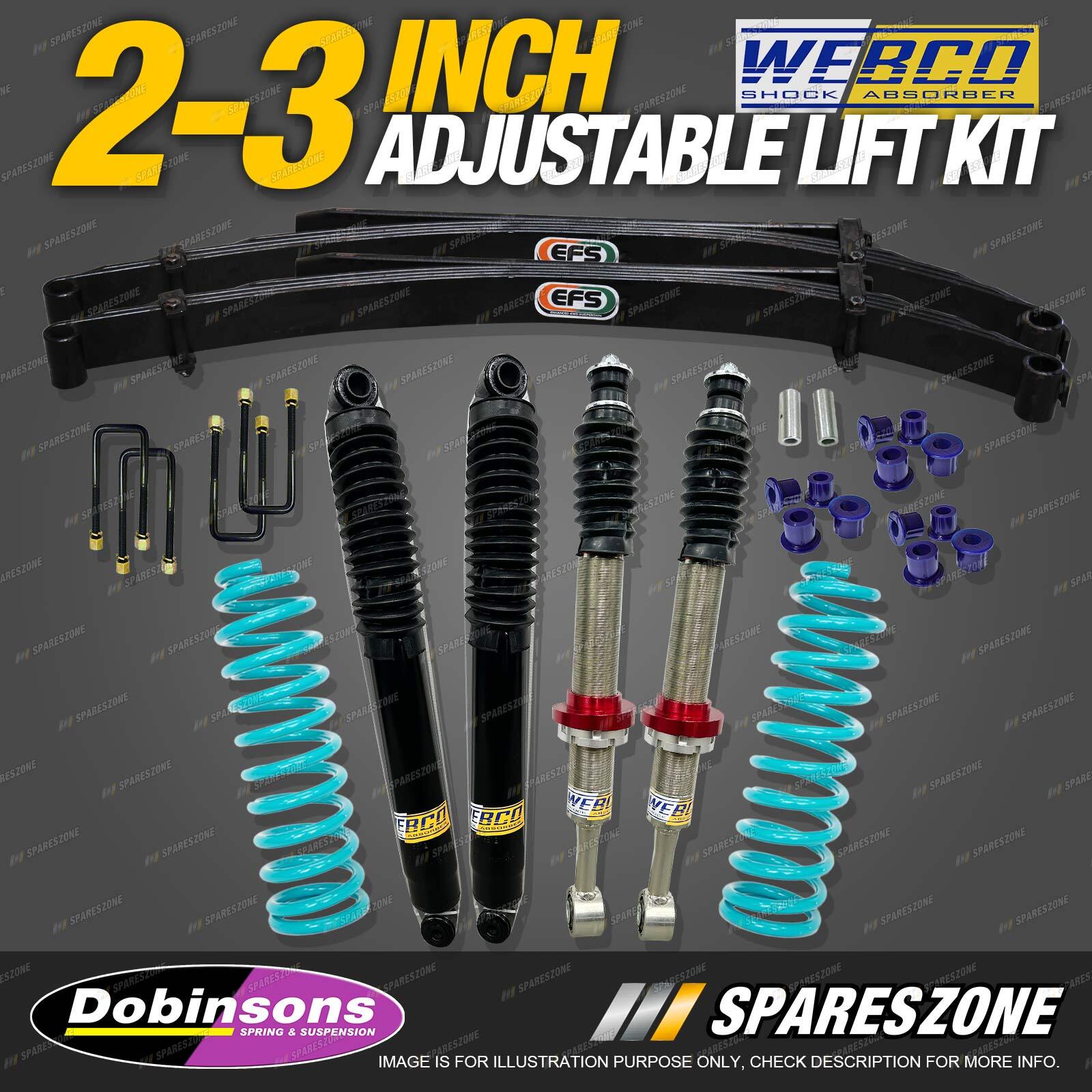 23 Inch ADJ Lift Kit Shocks Dobinsons Coil EFS Leaf for GWM Great Wall
