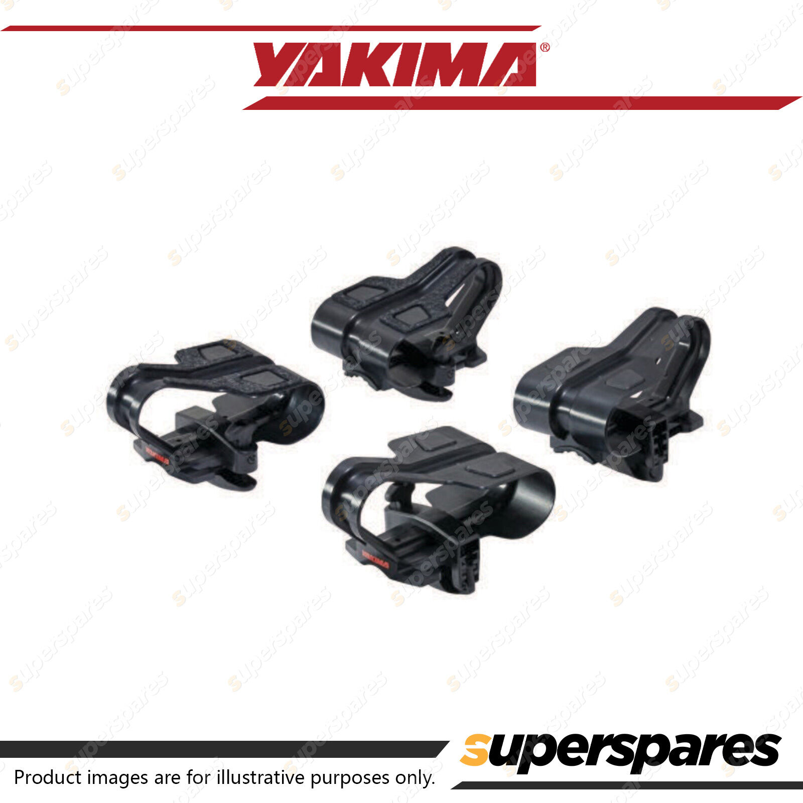 Yakima BigCatch Kayak Fishing Boat Saddles Minimum Crossbar Spread