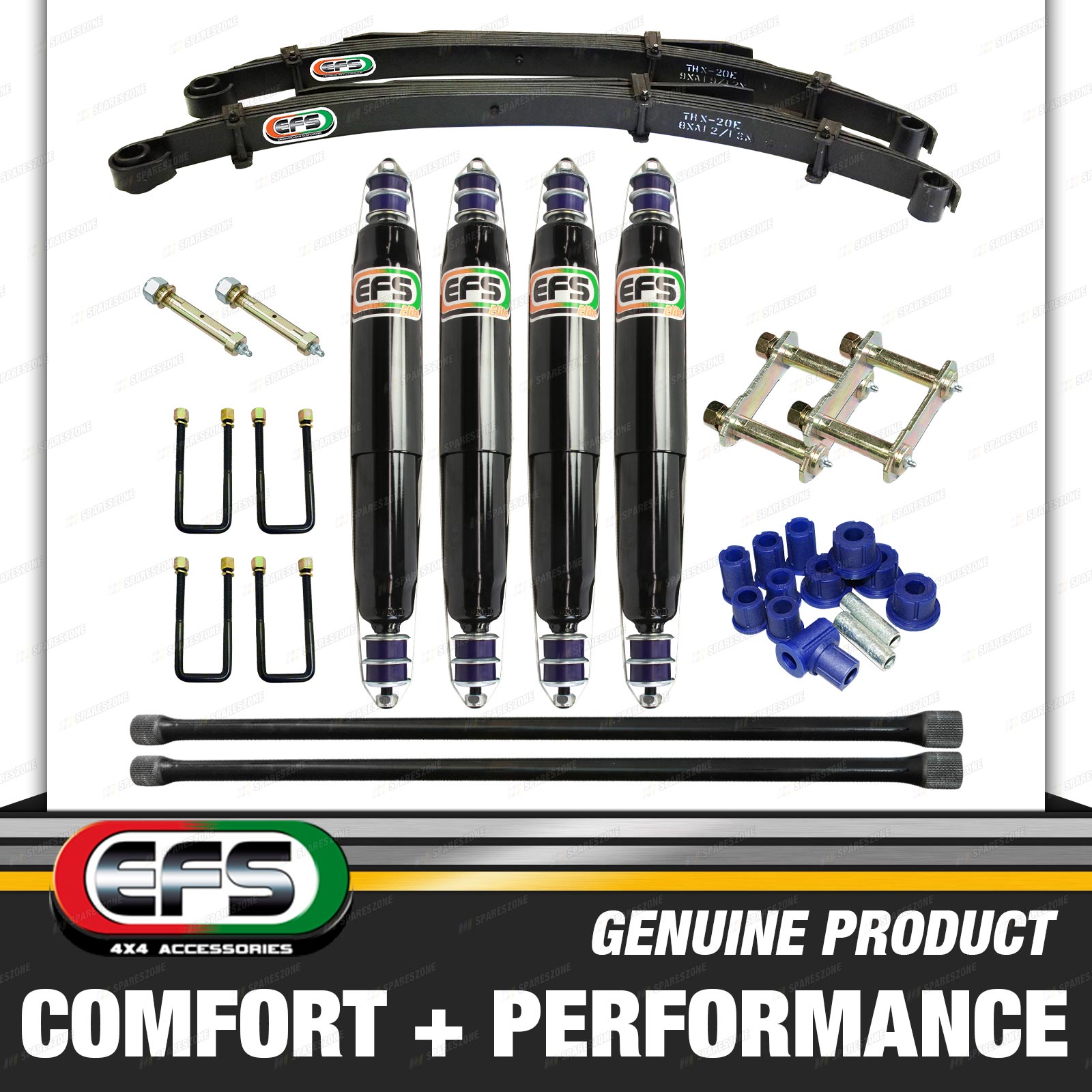 35mm Lift Kit EFS Shock + Torsion Bar + Leaf Springs for FORD RAIDER 4WD 9905