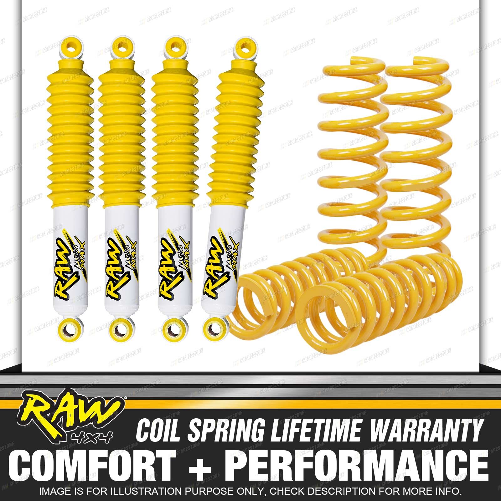 RAW 4x4 Shock + Coil Springs for JEEP WRANGLER JK 07ON 2"50mm Lift Kit