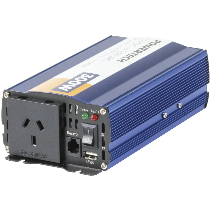 Powertech Pure Sine Wave Inverter 300W 12VDC to 230VAC