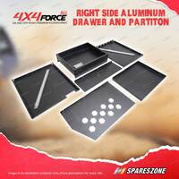 Right Side Aluminum Drawer and Partiton - In Vehicle Storage Solution