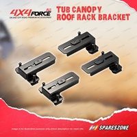 4 Pcs 4X4FORCE Roof Rack Platform Bracket for Universal Ute Cabs With Tub Canopy
