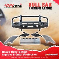 Armor Bumper Bullbar with Guard Plate 3 LOOP for Nissan Patrol Y61 GU 05-On