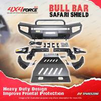 4X4FORCE Safari Shield Front U Loop Bull Bar for Nissan Navara D23 NP300 15-20