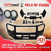 4X4FORCE Armor Bumper Bullbar Skid Plate & Loop Light for Isuzu D-Max 17-20