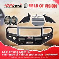 4X4FORCE Armor Bumper Bullbar Skid Plate LOOP Light for Toyota Hilux Vigo 12-15