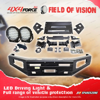 4X4FORCE Ultimate Guard No Loop Bullbar Lights for Nissan Navara D40 Spain 11-On