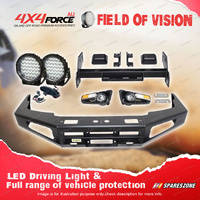 4X4FORCE Ultimate Guard No Loop Bumper Bullbar Drive Light for Nissan Navara D22