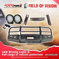 4X4FORCE Premium Armor 3 Loop Bumper Bullbar Lights for Toyota Landcruiser 80