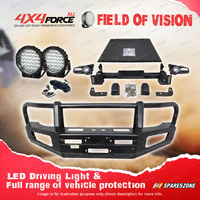 Premium Armor 3 Loop Bumper Bullbar + Drive Lights for Toyota FJ Cruiser 10-23